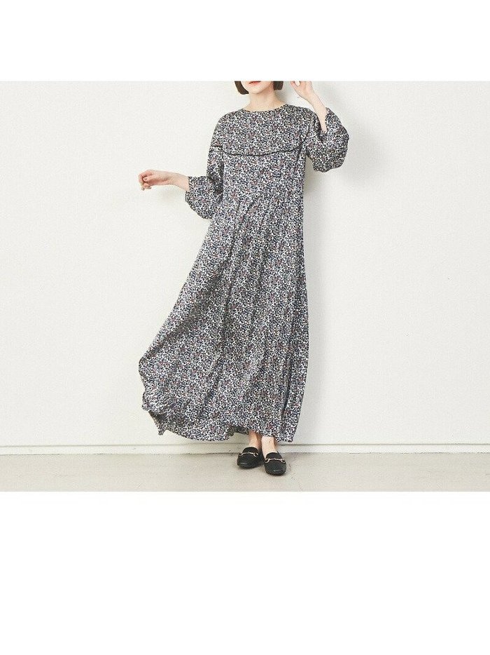 【カリテ/qualite】の【MARGAUX】プリントワンピース インテリア・キッズ・メンズ・レディースファッション・服の通販 founy(ファニー) https://founy.com/ ファッション Fashion レディースファッション WOMEN ワンピース Dress ギャザー Gather スリーブ Sleeve トレンド Trend フェミニン Feminine フランス France プリント Print リゾート Resort おすすめ Recommend 旅行 Travel |ID: prp329100004562892 ipo3291000000032264129