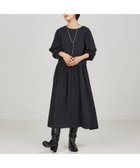 【カリテ/qualite】の【WEB・一部店舗限定】フィブリルボリュームスリーブワンピース チャコールグレー|ID: prp329100004562919 ipo3291000000032264316
