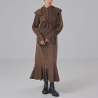 【ルージュヴィフラクレ/Rouge vif la cle】のフレア衿ワンピース ブラウン|ID: prp329100004562924 ipo3291000000032264357