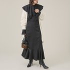 【ルージュヴィフラクレ/Rouge vif la cle】のフレア衿ワンピース ブラック|ID: prp329100004562924 ipo3291000000032264358