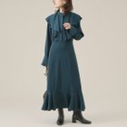 【ルージュヴィフラクレ/Rouge vif la cle】のフレア衿ワンピース グリーン|ID: prp329100004562924 ipo3291000000032264361