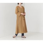【コレックス/collex】の【セットアップ対応】コットンボイルガウンワンピース ダークベージュ|ID: prp329100004562932 ipo3291000000032264415