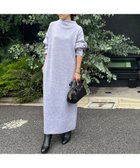 【ルージュヴィフラクレ/Rouge vif la cle】のMIX調ニットロングワンピース ラベンダー|ID: prp329100004562953 ipo3291000000032264597
