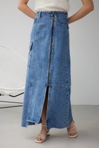 【アズール バイ マウジー/AZUL by moussy】のケミカルウォッシュロングカーゴスカート BLU|ID: prp329100004563006 ipo3291000000032265158