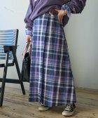 【フリークスストア/FREAK'S STORE】のスプリング チェック ラップスカート 25SS ネイビー|ID: prp329100004563012 ipo3291000000032265223