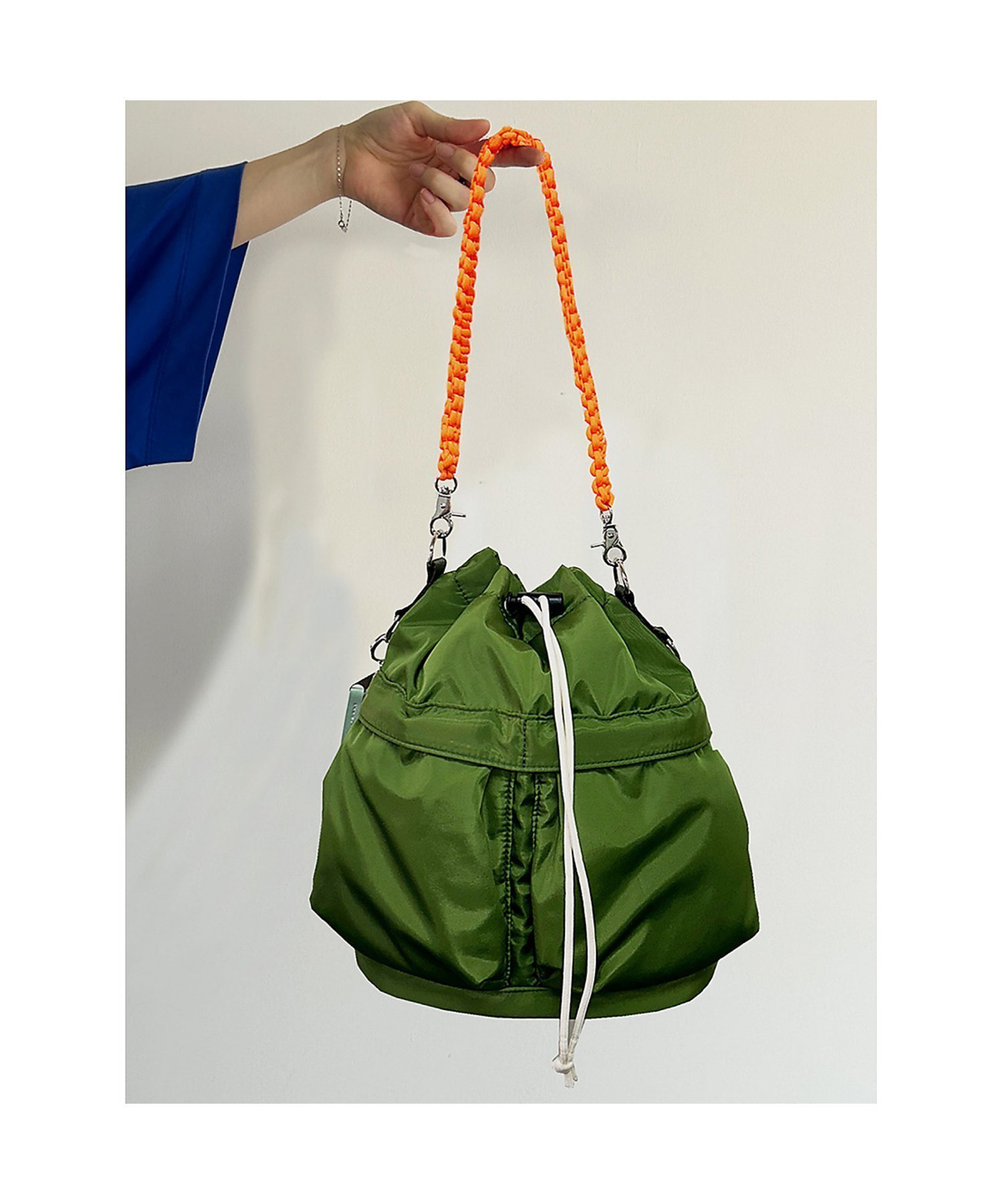 【ルージュヴィフラクレ/Rouge vif la cle】の【cheek / チーク】kinchaku code 2 way tote / インテリア・キッズ・メンズ・レディースファッション・服の通販 founy(ファニー) 　ファッション　Fashion　レディースファッション　WOMEN　バッグ　Bag　カラフル　Colorful　クラシック　Classic　巾着　Purse　軽量　Lightweight　ショルダー　Shoulder　ポケット　Pocket　旅行　Travel　ビジネス 仕事 通勤　Business　カーキ|ID: prp329100004563014 ipo3291000000032265267