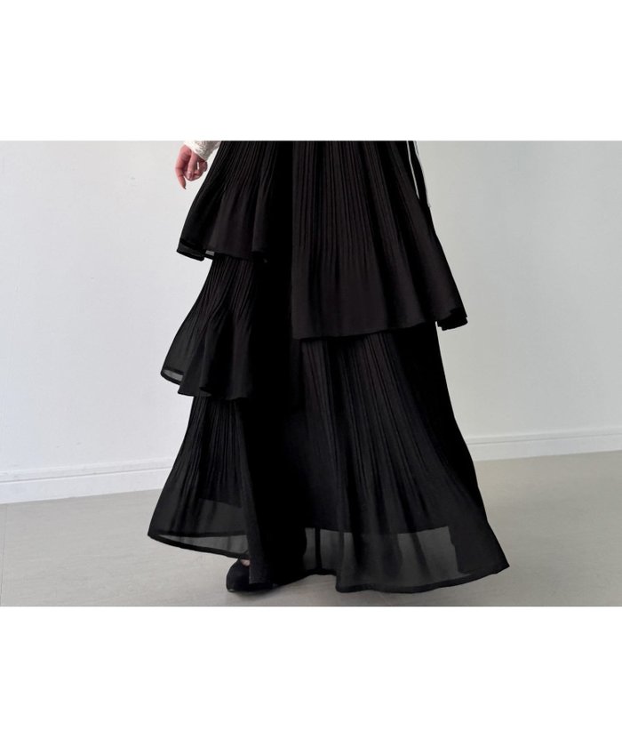 【ジュノア/JUNOAH】のプリーツティアードスカート インテリア・キッズ・メンズ・レディースファッション・服の通販 founy(ファニー) https://founy.com/ ファッション Fashion レディースファッション WOMEN スカート Skirt ティアードスカート Tiered Skirts |ID: prp329100004563024 ipo3291000000032265494