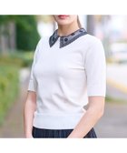【ドレステリア/DRESSTERIOR】の【洗える/2WAY】エンブロイダリーカラーニット 人気、トレンドファッション・服の通販 founy(ファニー) ファッション Fashion レディースファッション Fashion for Women トップス・カットソー Cut & Sew Tops ニット Knit Tops & Sweaters オーガンジー Organza Fabric 洗える Machine Washable コンパクト Compact, Small Size シアー Sheer, See-Through シンプル Simple, Minimal ストレッチ Stretch, Stretchy Fabric トレンド Trend, Trending Now バランス Balance, Style Balance フィット Fit, Slim Fit エレガント 上品 Elegant thumbnail ホワイト|ID: prp329100004563031 ipo3291000000033226522