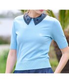 【ドレステリア/DRESSTERIOR】の【洗える/2WAY】エンブロイダリーカラーニット 人気、トレンドファッション・服の通販 founy(ファニー) ファッション Fashion レディースファッション Fashion for Women トップス・カットソー Cut & Sew Tops ニット Knit Tops & Sweaters オーガンジー Organza Fabric 洗える Machine Washable コンパクト Compact, Small Size シアー Sheer, See-Through シンプル Simple, Minimal ストレッチ Stretch, Stretchy Fabric トレンド Trend, Trending Now バランス Balance, Style Balance フィット Fit, Slim Fit エレガント 上品 Elegant thumbnail サックスブルー|ID: prp329100004563031 ipo3291000000033226526