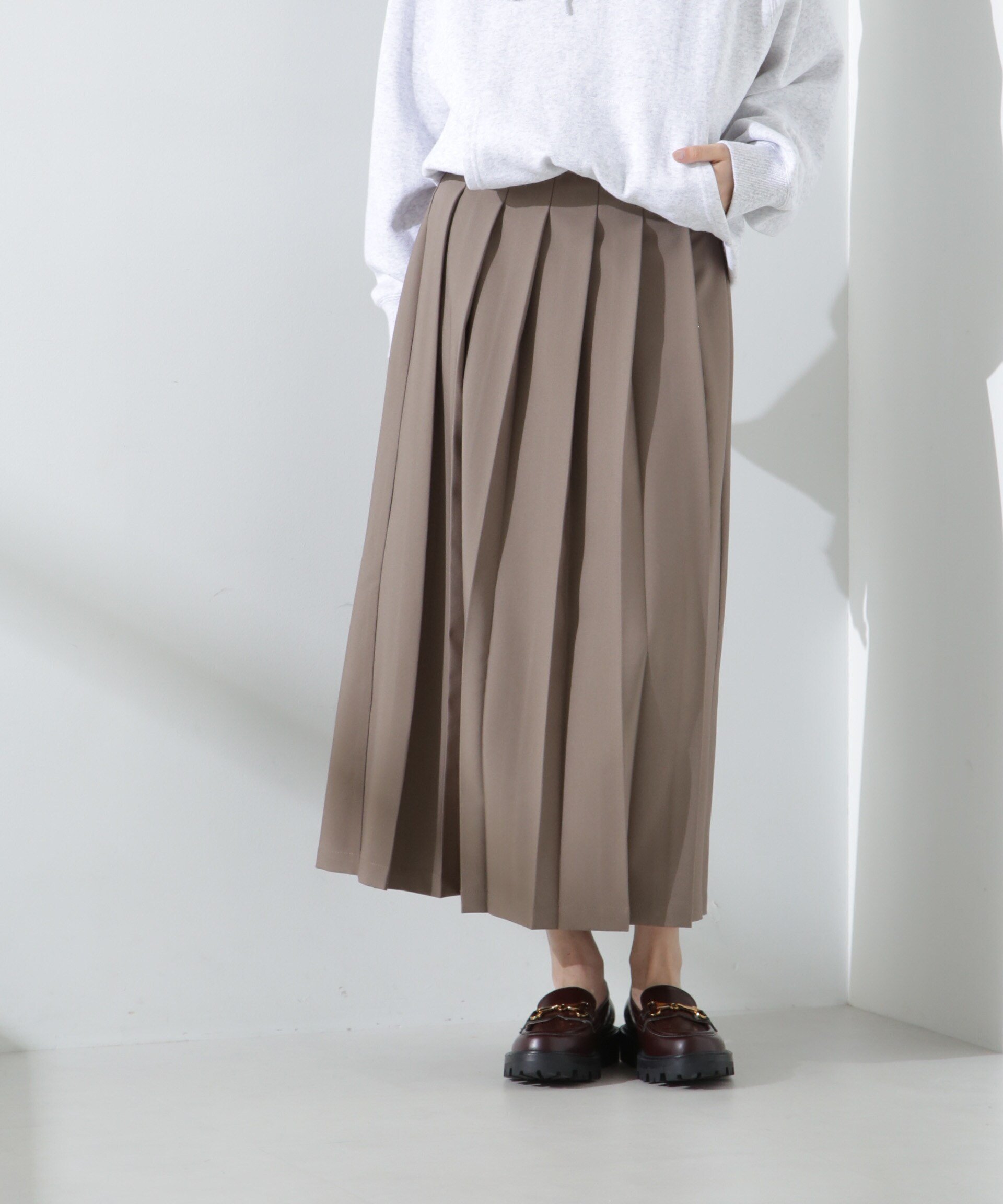 【ナノ ユニバース/nano universe】のフロントプリーツスカート 人気、トレンドファッション・服の通販 founy(ファニー) 　ファッション　Fashion　レディースファッション　WOMEN　スカート　Skirt　プリーツスカート　Pleated Skirts　ウォッシャブル　Washable　トレンド　Trend　フロント　Front　プリーツ　Pleats　メランジ　Melange　おすすめ　Recommend　2025年　2025　2025春夏・S/S　Ss,Spring/Summer,2025　 other-1|ID: prp329100004563046 ipo3291000000032265711