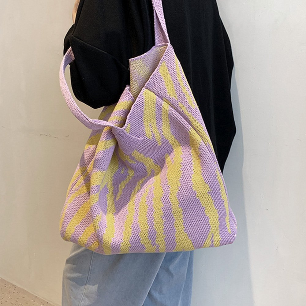 【ミニミニストア/miniministore】のニットバッグ トートバッグ 大容量かばん インテリア・キッズ・メンズ・レディースファッション・服の通販 founy(ファニー) 　ファッション　Fashion　レディースファッション　WOMEN　トップス・カットソー　Tops/Tshirt　ニット　Knit Tops　イエロー　Yellow　ポケット　Pocket　人気　Popularity　夏　Summer　S/S・春夏　Ss・Spring/Summer　A/W・秋冬　Aw・Autumn/Winter・Fw・Fall-Winter　ビジネス 仕事 通勤　Business　イエロー|ID: prp329100004563050 ipo3291000000032265771