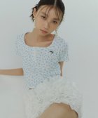 【エイミーイストワール/eimy istoire】のmiller*eimy ハーフスリーブコンパクトTシャツ 人気、トレンドファッション・服の通販 founy(ファニー) ファッション Fashion レディースファッション WOMEN トップス・カットソー Tops/Tshirt シャツ/ブラウス Shirts/Blouses ロング / Tシャツ T-Shirts インナー Inner クラシカル Classical クロップド Cropped コンパクト Compact スクエア Square デニム Denim バランス Balance フィット Fit フェミニン Feminine フレア Flare フロント Front 無地 Plain Color ワンポイント One Point 夏 Summer thumbnail WHITE|ID: prp329100004563059 ipo3291000000032265905