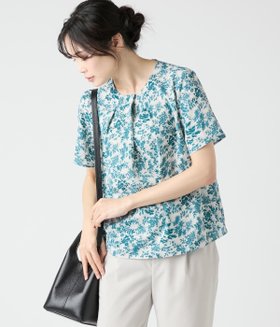 【ニューヨーカー/NEWYORKER】のシャドーフラワー ラウンドタックブラウス 人気、トレンドファッション・服の通販 founy(ファニー) ファッション Fashion レディースファッション WOMEN トップス・カットソー Tops/Tshirt シャツ/ブラウス Shirts/Blouses おすすめ Recommend エレガント 上品 Elegant シャドー Shadow シンプル Simple ジャケット Jacket フラワー Flower フレア Flare 半袖 Short Sleeve 夏 Summer 春 Spring S/S・春夏 Ss・Spring/Summer |ID:prp329100004563061