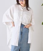 【チャオパニックティピー/CIAOPANIC TYPY】の【二の腕すっきりカバー】リネンレーヨンドルマンシャツ ホワイト|ID: prp329100004563064 ipo3291000000032597821