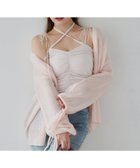 【ナイスクラップ/NICE CLAUP】の肩リボンギャザーキャミ 人気、トレンドファッション・服の通販 founy(ファニー) ファッション Fashion レディースファッション WOMEN トップス・カットソー Tops/Tshirt キャミソール / ノースリーブ No Sleeves キャミソール Camisole フィット Fit フェミニン Feminine thumbnail ピンク|ID: prp329100004563107 ipo3291000000032266300