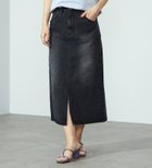 【その他のブランド/Other】の【豊富なサイズ展開】Lee BABE ストレッチ/ミドル丈デニムスカート XS-XL セットアップ可 ブラックデニム|ID: prp329100004563117 ipo3291000000032653673