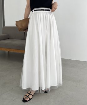 【カプリシューレマージュ/CAPRICIEUX LEMAGE】のチュールレイヤードフレアスカート 人気、トレンドファッション・服の通販 founy(ファニー) ファッション Fashion レディースファッション Fashion for Women スカート Skirts Aライン・フレアスカート A-Line & Flared Skirts おすすめ Recommended / Our Picks エアリー Airy Texture シアー Sheer, See-Through シンプル Simple, Minimal ジャケット Jacket, Outerwear スリーブ Sleeve, Long Sleeve / Short Sleeve チュール Tulip, Tulip Motif ノースリーブ Sleeveless, No-Sleeve フレア Flare, Flared マキシ Maxi, Full Length ラウンド Round, Round Neck 半袖 Short Sleeve, Half Sleeve 夏 Summer |ID:prp329100004563127