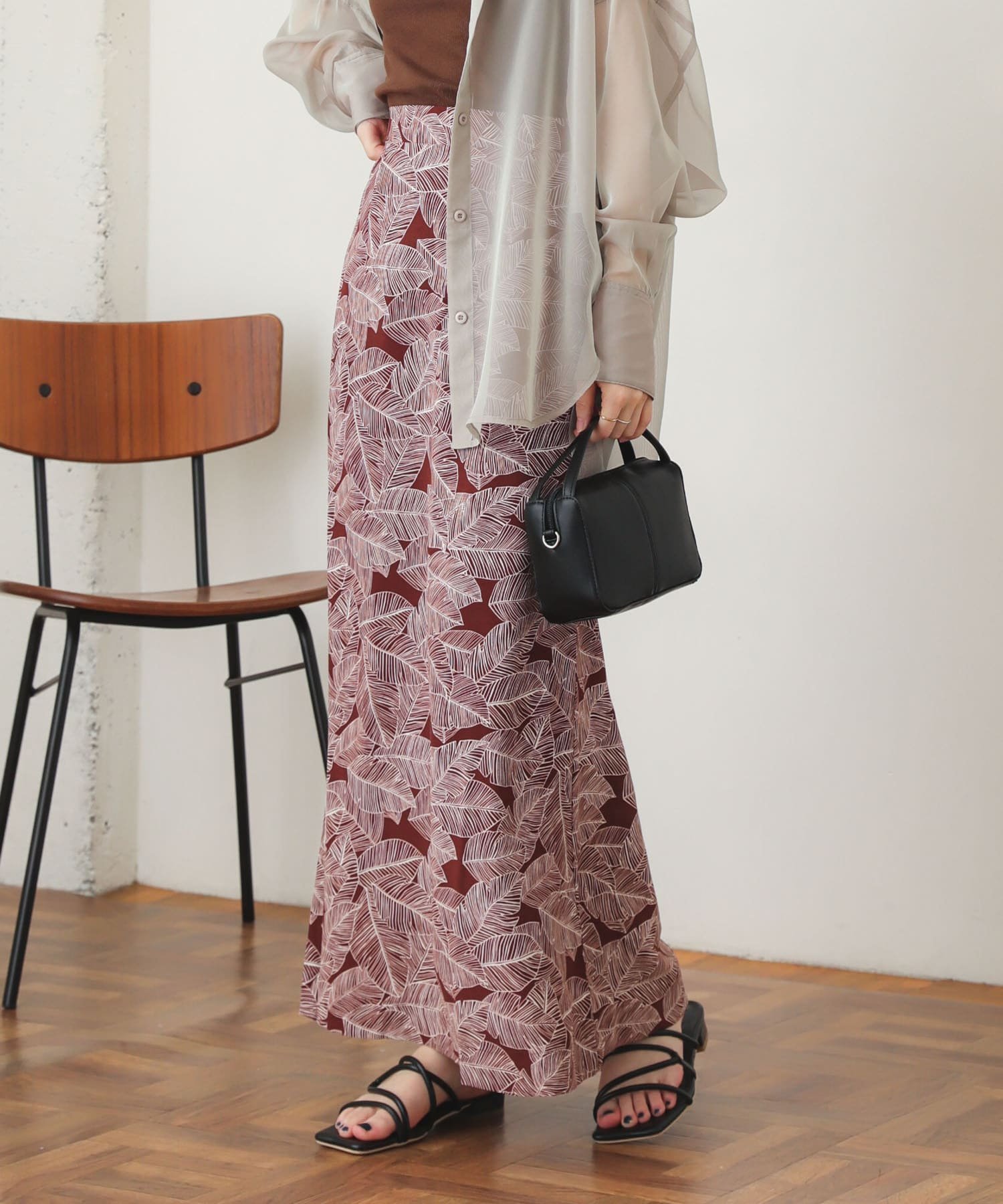 【センスオブプレイス/SENSE OF PLACE by URBAN RESEARCH】のプリントマーメイドスカート インテリア・キッズ・メンズ・レディースファッション・服の通販 founy(ファニー) 　ファッション　Fashion　レディースファッション　WOMEN　スカート　Skirt　イタリア　Italy　フレア　Flare　夏　Summer　春　Spring　S/S・春夏　Ss・Spring/Summer　BGD×O.WHT|ID: prp329100004563133 ipo3291000000032266582