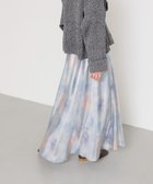 【センスオブプレイス/SENSE OF PLACE by URBAN RESEARCH】のボカシプリントロングスカート BLUE|ID: prp329100004563145 ipo3291000000032266732