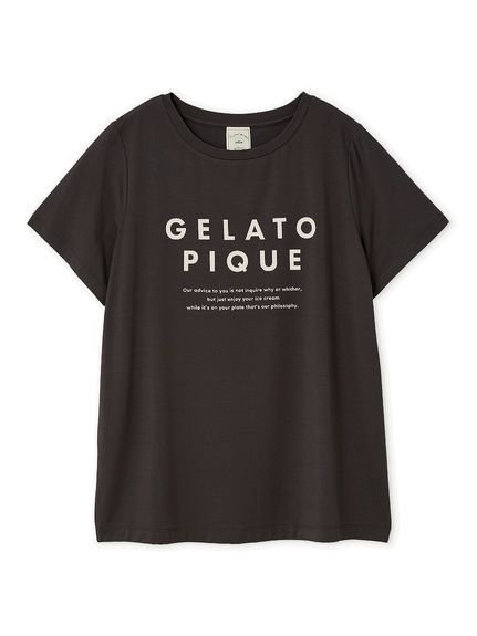 【ジェラート ピケ/gelato pique】の【接触冷感】COOLレーヨンロゴTシャツ インテリア・キッズ・メンズ・レディースファッション・服の通販 founy(ファニー) https://founy.com/ ファッション Fashion レディースファッション Ladies' Fashion Online トップス・カットソー Tops/Tshirt シャツ/ブラウス Shirts/Blouses ロング / Tシャツ T-Shirts なめらか Smooth カットソー Cut And Sew シンプル Simple デザート Dessert ベーシック Basic ボトム Bottom ワンポイント One Point 夏 Summer |ID: prp329100004563170 ipo3291000000032624877