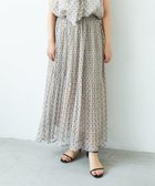 【ルクールブラン/le.coeur blanc】の楊柳フラワープリントランダムプリーツスカート 人気、トレンドファッション・服の通販 founy(ファニー) ファッション Fashion レディースファッション Fashion for Women スカート Skirts プリーツスカート / 上品フェミニンスタイル Pleated Skirts おすすめ Recommended / Our Picks カットソー Cut and Sewn Top シアー Sheer, See-Through スウェット / スエット Sweatshirt, Sweatwear デニム Denim, Jeans Material プリーツ Pleats, Pleated ランダム Random, Irregular エレガント 上品 Elegant 春 Spring 秋 Autumn thumbnail アイボリー柄|ID: prp329100004563175 ipo3291000000033191573