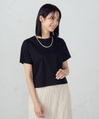 【コムサイズム/COMME CA ISM】のボックスシルエット クロップド丈 Tシャツ 人気、トレンドファッション・服の通販 founy(ファニー) ファッション Fashion レディースファッション WOMEN トップス・カットソー Tops/Tshirt シャツ/ブラウス Shirts/Blouses ロング / Tシャツ T-Shirts クロップド Cropped コンパクト Compact シンプル Simple ダブル Double バランス Balance ボックス Box ボトム Bottom おすすめ Recommend エレガント 上品 Elegant thumbnail ブラック|ID: prp329100004563182 ipo3291000000032267158