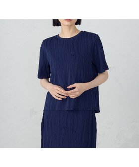 【コムサイズム/COMME CA ISM】のクルーネック ストレッチプリーツカットソー / セットアップ対応 人気、トレンドファッション・服の通販 founy(ファニー) ファッション Fashion レディースファッション WOMEN トップス・カットソー Tops/Tshirt カットソー Cut and Sewn おすすめ Recommend カットソー Cut And Sew ストレッチ Stretch セットアップ Set Up バランス Balance プリーツ Pleats エレガント 上品 Elegant |ID:prp329100004563185