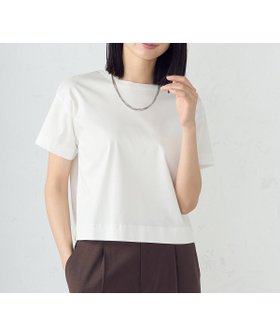 【コムサイズム/COMME CA ISM】のボックスシルエット クロップド丈 Tシャツ 人気、トレンドファッション・服の通販 founy(ファニー) ファッション Fashion レディースファッション Ladies' Fashion Online トップス・カットソー Tops/Tshirt シャツ/ブラウス Shirts/Blouses ロング / Tシャツ T-Shirts クロップド Cropped コンパクト Compact ダブル Double バランス Balance ボックス Box ボトム Bottom ポケット Pocket おすすめ Recommend エレガント 上品 Elegant |ID:prp329100004563186