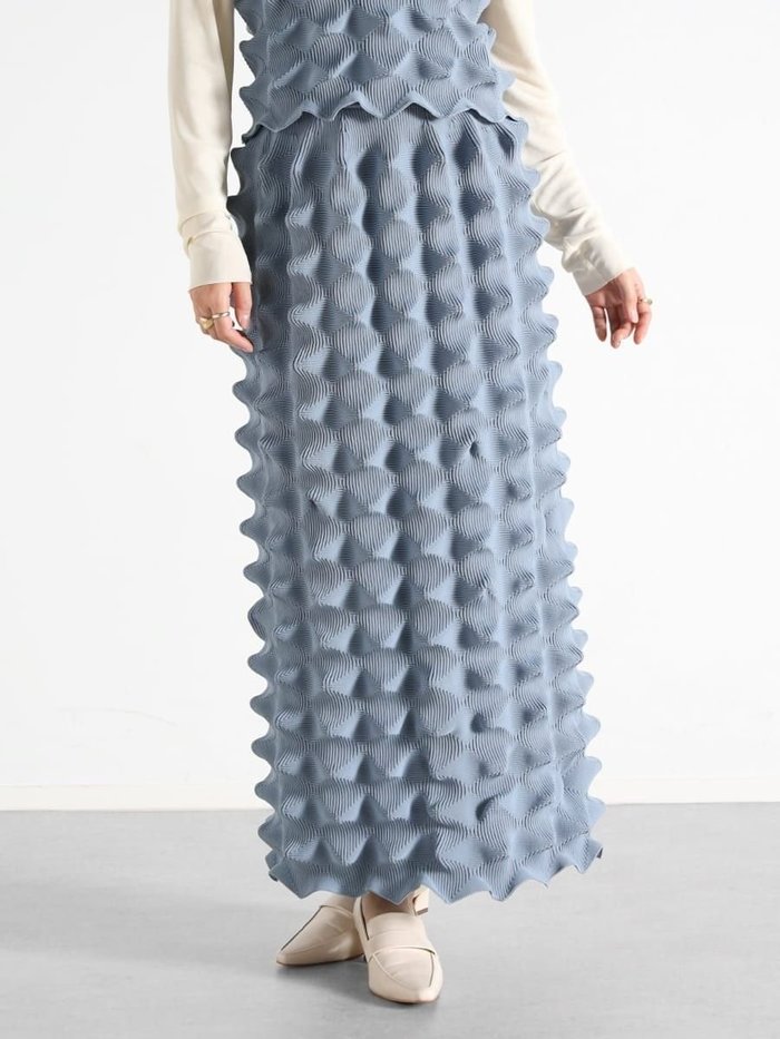 【ヴァン/Vin】の3Dニットスカート インテリア・キッズ・メンズ・レディースファッション・服の通販 founy(ファニー) https://founy.com/ ファッション Fashion レディースファッション WOMEN スカート Skirt おすすめ Recommend シンプル Simple スリット Slit セットアップ Set Up ビスチェ Bustier ホールガーメント Whole Garment 日本製 Made In Japan |ID: prp329100004563187 ipo3291000000032267210