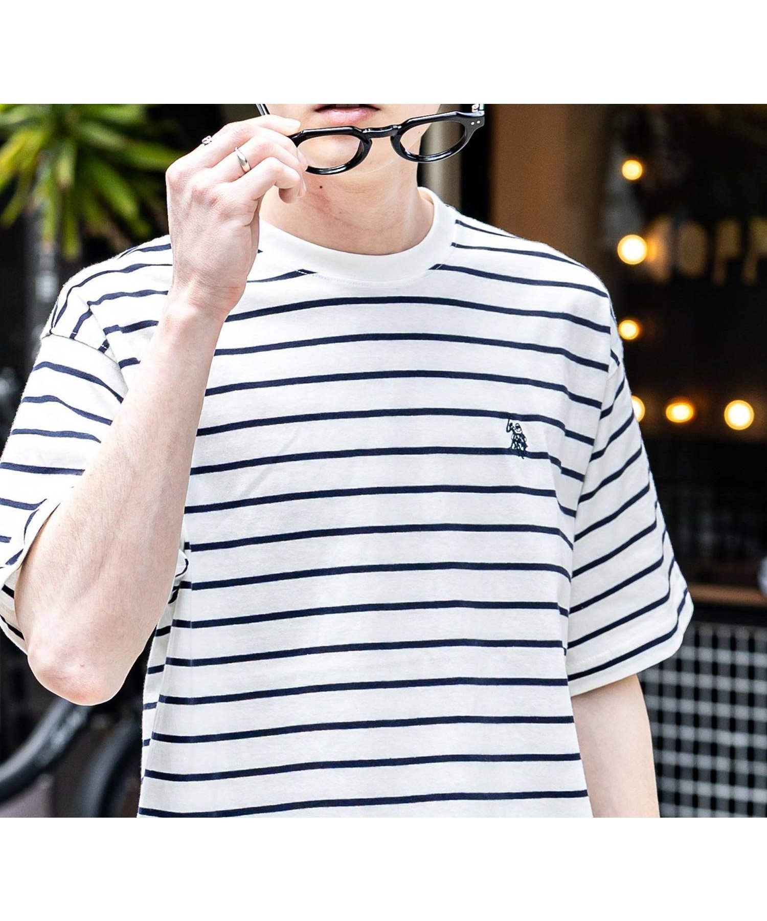 【ロッキーモンロー/Rocky Monroe】のU.S. POLO ASSN. ワンポイントロゴ半袖Tシャツ インテリア・キッズ・メンズ・レディースファッション・服の通販 founy(ファニー) 　ファッション　Fashion　レディースファッション　Fashion for Women　トップス・カットソー　Cut & Sew Tops　シャツ・ブラウス・オフィスカジュアル　Elegant Blouses & Button-Ups　ロングTシャツ・Tシャツ　Longline T-Shirts & Tees　シンプル　Simple, Minimal　バランス　Balance, Style Balance　パターン　Pattern, Design Print　フォルム　Silhouette, Form　フロント　Front, Front Design　プリント　Print, Printed Pattern　ボーダー　Border, Stripe　ポケット　Pocket, Pocket Detail　半袖　Short Sleeve, Half Sleeve　メンズ　Men's, Menswear　リラックス　Relax, Relaxed Fit　ワンポイント　One Point, Statement Accent　再入荷　Restock / Back in Stock　おすすめ　Recommended / Our Picks　B.オフホワイト|ID: prp329100004563202 ipo3291000000033595370