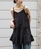 【フリーズマート/FREE'S MART】のコットンティアードキャミミニワンピース 人気、トレンドファッション・服の通販 founy(ファニー) ファッション Fashion レディースファッション WOMEN ワンピース Dress おすすめ Recommend カーディガン Cardigan キャミワンピース Cami Dress クロップド Cropped ティアード Tiered デニム Denim フリル Frills ボトム Bottom 秋 Autumn/Fall thumbnail ブラック|ID: prp329100004563221 ipo3291000000032267584