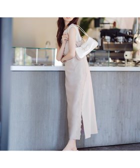 【プロポーション ボディドレッシング/PROPORTION BODY DRESSING】のレースキャミジャンスカ 人気、トレンドファッション・服の通販 founy(ファニー) ファッション Fashion レディースファッション Fashion for Women トップス・カットソー Cut & Sew Tops キャミソール&ノースリーブ Camisoles & Sleeveless Tops カーディガン Cardigan, Knitwear コンパクト Compact, Small Size スリット Slit, Slit Detail リボン Ribbon, Bow レース Lace, Lace Fabric |ID:prp329100004563269