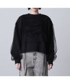 【ローズバッド/ROSE BUD】のチュールドッキングプルオーバー BLACK|ID: prp329100004563282 ipo3291000000032268472
