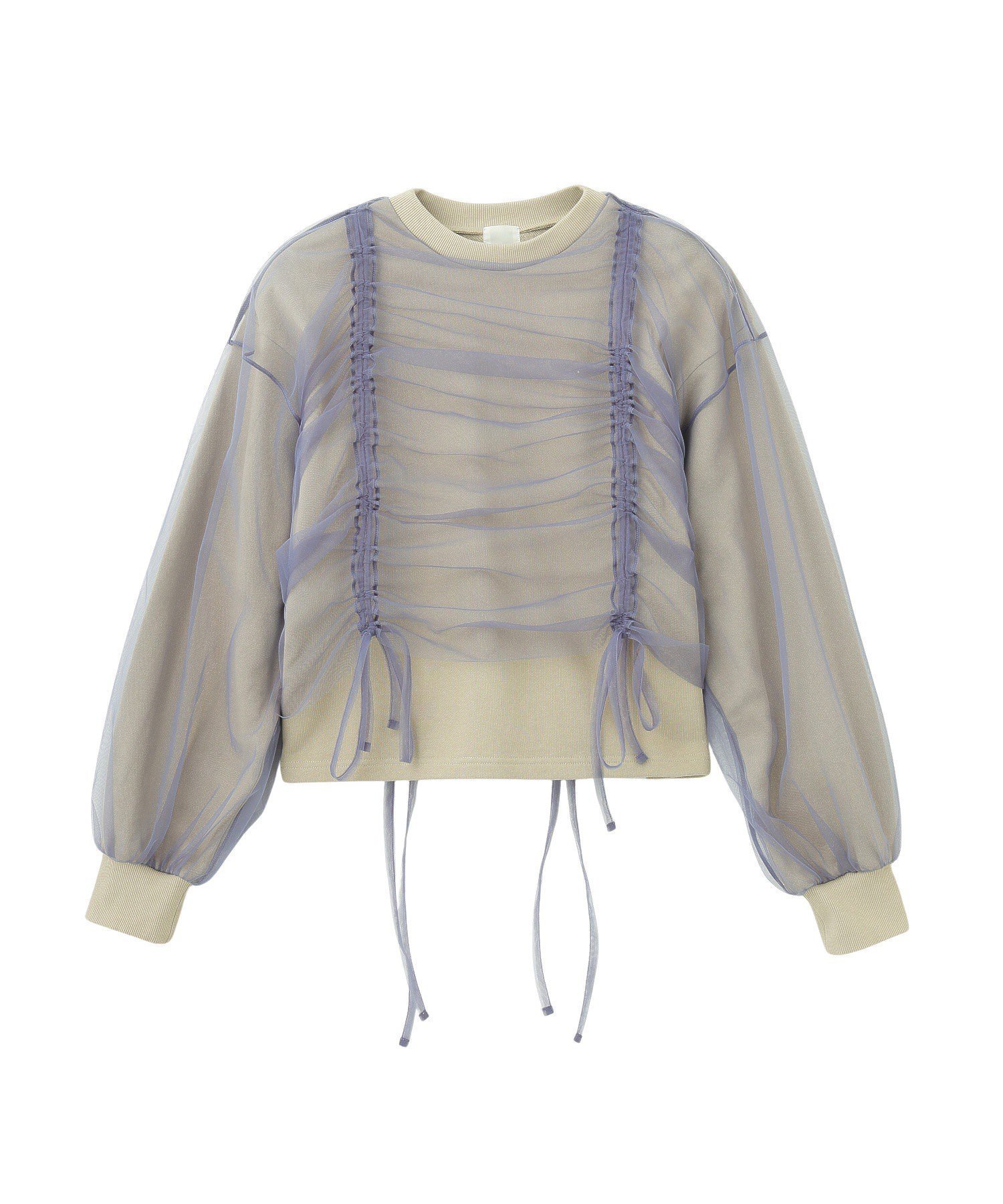 【ローズバッド/ROSE BUD】のチュールドッキングプルオーバー インテリア・キッズ・メンズ・レディースファッション・服の通販 founy(ファニー) 　ファッション　Fashion　レディースファッション　WOMEN　トップス・カットソー　Tops/Tshirt　プルオーバー　Pullover　おすすめ　Recommend　インナー　Inner　シャーリング　Shirring　ドッキング　Docking　ボトム　Bottom　BLUE|ID: prp329100004563282 ipo3291000000032268476