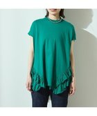【フリークスストア/FREAK'S STORE】のオーガニックコットン 裾フリルトップス / 裾フリルデザイン 半袖Tシャツ /ロールアップTシャツ 25SS グリーン|ID: prp329100004563357 ipo3291000000033561270