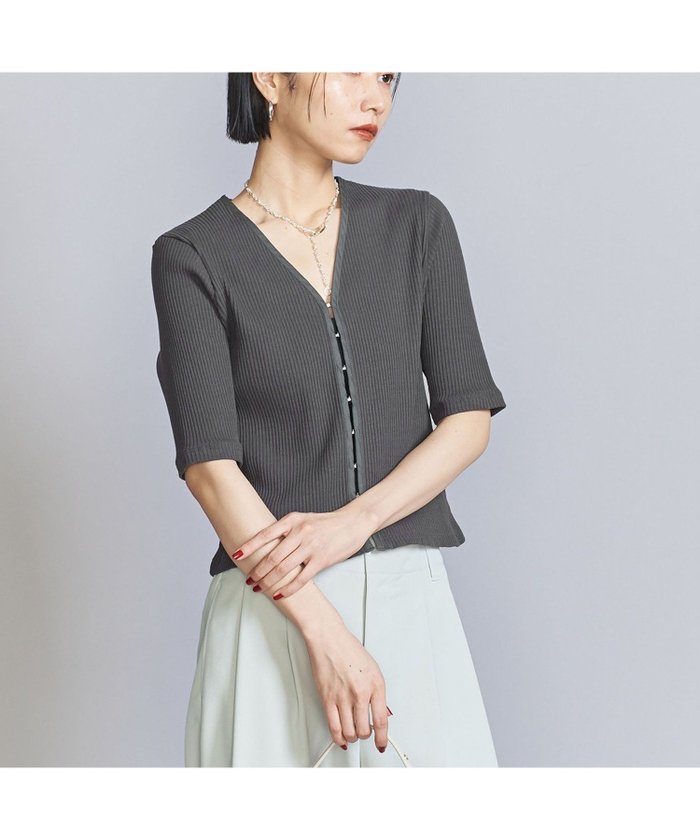【その他のブランド/Other】のリブ ホック ショートスリーブ カットソー インテリア・キッズ・メンズ・レディースファッション・服の通販 founy(ファニー) https://founy.com/ ファッション Fashion レディースファッション WOMEN トップス・カットソー Tops/Tshirt カットソー Cut and Sewn おすすめ Recommend カットソー Cut And Sew コンパクト Compact ショート Short シルバー Silver スリーブ Sleeve タンク Tank トレンド Trend フォルム Form ワイド Wide ワイドリブ Wide Rib 秋 Autumn/Fall 羽織 Haori |ID: prp329100004563385 ipo3291000000032269842