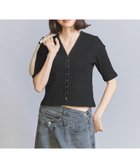 【その他のブランド/Other】のリブ ホック ショートスリーブ カットソー BLACK|ID: prp329100004563385 ipo3291000000032269845