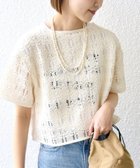 【シップス フォー ウィメン/SHIPS】の手洗い可能 ローゲージ ラッセル 半袖 TEE オフホワイト|ID: prp329100004563386 ipo3291000000032269862