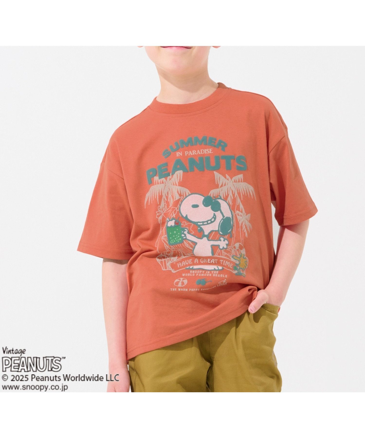 【クリフメイヤー キッズ/KRIFF MAYER / KIDS】のスヌーピープリントT(クリームソーダ) インテリア・キッズ・メンズ・レディースファッション・服の通販 founy(ファニー) 　ファッション　Fashion　キッズファッション　KIDS Children’s Clothing　キャラクター　Character　ショート　Short　スリーブ　Sleeve　プリント　Print　リゾート　Resort　夏　Summer　RED|ID: prp329100004563390 ipo3291000000032655916