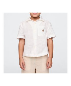【ギャップ/GAP / KIDS】のコットンリネン カバナシャツ (幼児・ベビー) 人気、トレンドファッション・服の通販 founy(ファニー) ファッション Fashion キッズファッション KIDS Children’s Clothing ストレート Straight パッチ Patch フィット Fit フロント Front ベビー Baby ポケット Pocket 半袖 Short Sleeve リネン Linen リラックス Relax |ID:prp329100004563391