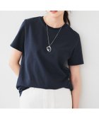 【アンタイトル/UNTITLED】のラフコットンTシャツ ネイビー|ID: prp329100004563392 ipo3291000000032269939