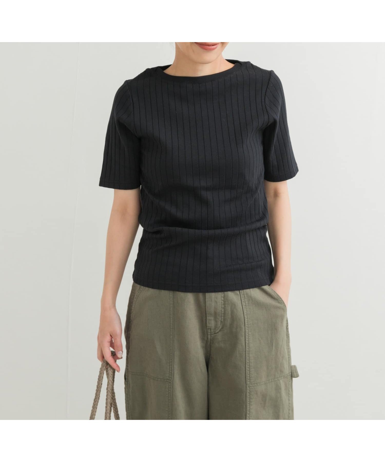 【アーバンリサーチ ドアーズ/URBAN RESEARCH DOORS】の針抜き半袖カットソー インテリア・キッズ・メンズ・レディースファッション・服の通販 founy(ファニー) 　ファッション　Fashion　レディースファッション　WOMEN　トップス・カットソー　Tops/Tshirt　カットソー　Cut and Sewn　2025年　2025　2025春夏・S/S　Ss,Spring/Summer,2025　カットソー　Cut And Sew　コンパクト　Compact　ストレッチ　Stretch　フィット　Fit　ベーシック　Basic　エレガント 上品　Elegant　半袖　Short Sleeve　夏　Summer　定番　Standard　S/S・春夏　Ss・Spring/Summer　NAVY|ID: prp329100004563420 ipo3291000000032491970