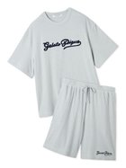 【ジェラートピケ オム/GELATO PIQUE HOMME / MEN】の【ONLINE限定】【HOMME】パイルロゴ刺繍Tシャツ ハーフパンツ BLU[086]|ID: prp329100004563442 ipo3291000000032643785