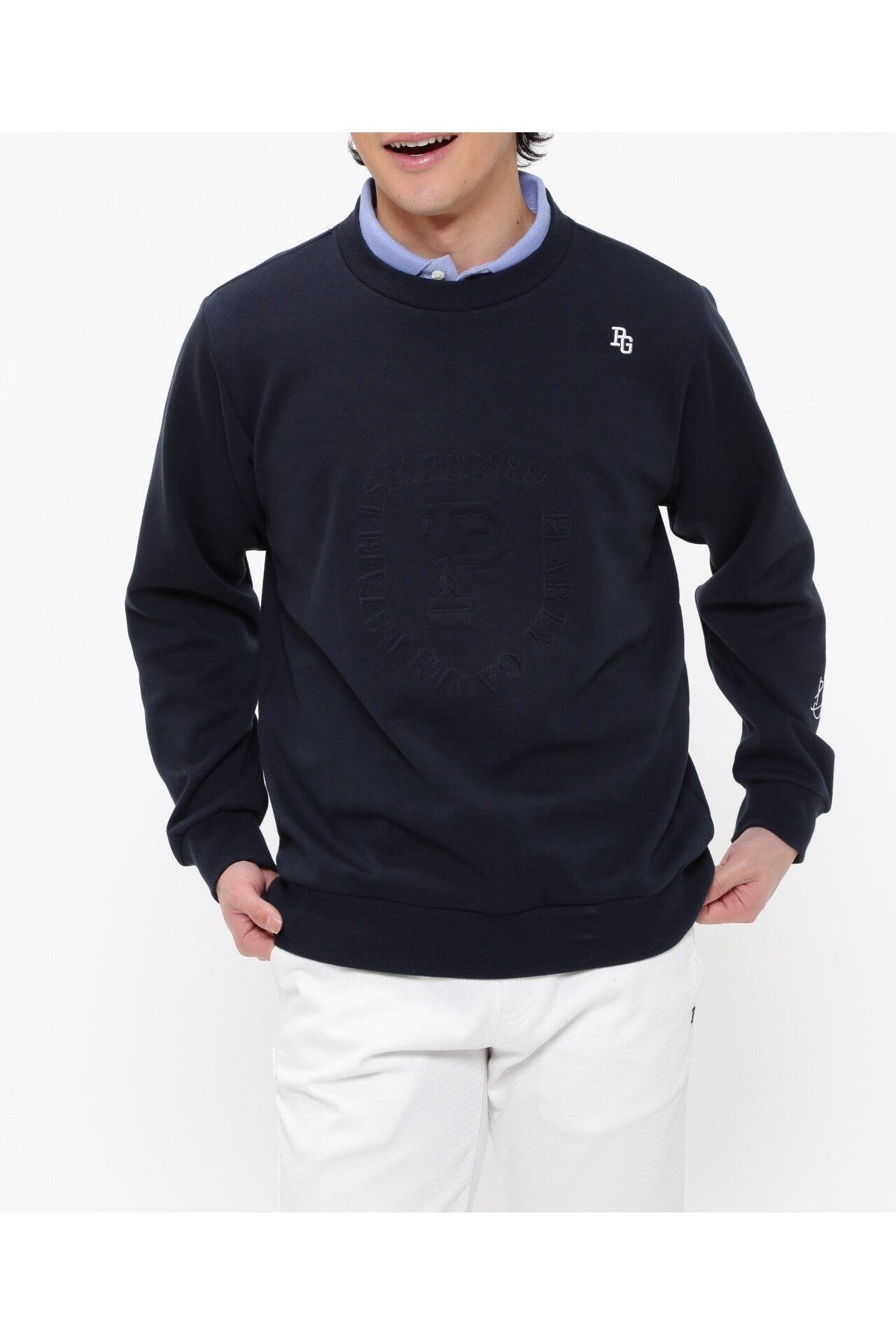 【パーリーゲイツ/PEARLY GATES / MEN】のC/Peダンボールクルーネックプルオーバー 人気、トレンドファッション・服の通販 founy(ファニー) 　ファッション　Fashion　メンズファッション　Men's Style Online　トップス・カットソー　Tops/Tshirt/Men　おすすめ　Recommend　アウトドア　Outdoor　ゴルフ　Golf　シンプル　Simple　ボトム　Bottom　エレガント 上品　Elegant　 other-1|ID: prp329100004563446 ipo3291000000032664033
