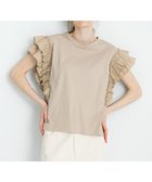 【サニーレーベル/Sonny Label / URBAN RESEARCH】のフリルフレンチスリーブプルオーバー 人気、トレンドファッション・服の通販 founy(ファニー) ファッション Fashion レディースファッション WOMEN トップス・カットソー Tops/Tshirt プルオーバー Pullover 2025年 2025 2025春夏・S/S Ss,Spring/Summer,2025 おすすめ Recommend カットソー Cut And Sew シンプル Simple デニム Denim フリル Frills ワイド Wide 夏 Summer S/S・春夏 Ss・Spring/Summer thumbnail グレージュ|ID: prp329100004563448 ipo3291000000032270655