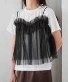 【ラナン/Ranan】のRANAN/チュールビスチェドッキングTシャツ ホワイト/ブラック|ID: prp329100004563450 ipo3291000000032270679