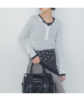 【ジーナシス/JEANASiS】のセミシアーリブヘンリー LS 人気、トレンドファッション・服の通販 founy(ファニー) ファッション Fashion レディースファッション WOMEN おすすめ Recommend カットソー Cut And Sew サロペット Overalls シンプル Simple 春 Spring |ID:prp329100004563452