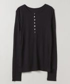 【ジーナシス/JEANASiS】のセミシアーリブヘンリー LS 人気、トレンドファッション・服の通販 founy(ファニー) ファッション Fashion レディースファッション WOMEN おすすめ Recommend カットソー Cut And Sew サロペット Overalls シンプル Simple 春 Spring thumbnail ブラック|ID: prp329100004563452 ipo3291000000032270704