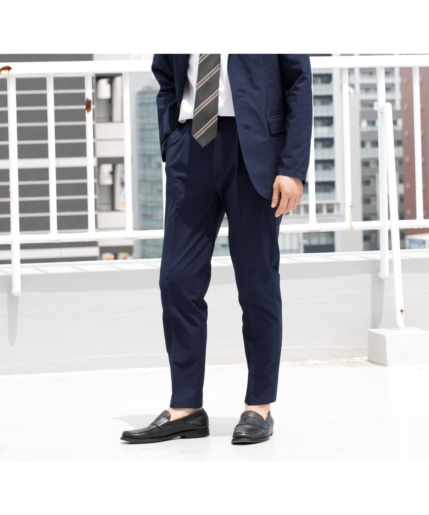 【アーバンリサーチ ロッソ/URBAN RESEARCH ROSSO / MEN】の『WEB限定』『XLサイズあり』ウォッシャブルドライシアサッカーセットアップ インテリア・キッズ・メンズ・レディースファッション・服の通販 founy(ファニー) 　ファッション　Fashion　メンズファッション　Men's Style Online　セットアップ　Setup/Men　インナー　Inner　春　Spring　サングラス　Sunglasses　シェイプ　Shape　シューズ　Shoes　ショルダー　Shoulder　ジャケット　Jacket　ストレッチ　Stretch　スニーカー　Sneakers　スマート　Smart　セットアップ　Set Up　センター　Center　テーパード　Tapered　ドローコード　Draw Cord　パイピング　Piping　フィット　Fit　ポロシャツ　Polo Shirt　リュック　Ruck Sack　S/S・春夏　Ss・Spring/Summer　夏　Summer　ビジネス 仕事 通勤　Business　2025年　2025　2025春夏・S/S　Ss,Spring/Summer,2025　NAVY|ID: prp329100004563475 ipo3291000000032609419