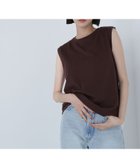 【ナチュラル ビューティー ベーシック/NATURAL BEAUTY BASIC】のメタルプレートノースリーブカットソー ダークブラウン1|ID: prp329100004563477 ipo3291000000033543871